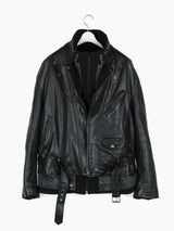 Balenciaga 18AW Layered Leather Rider