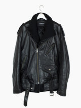 Balenciaga 18AW Layered Leather Rider