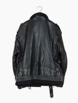 Balenciaga 18AW Layered Leather Rider
