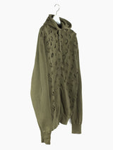 Toilet 90s Hole Punched Zip Hoodie