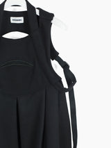 Kozaburo AW22 Melton Harness Apron