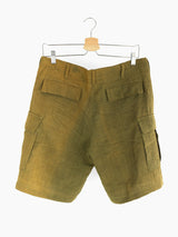 Kyoji Maruyama Heavy Linen Sun-Faded Cargo Shorts
