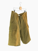 Kyoji Maruyama Heavy Linen Sun-Faded Cargo Shorts
