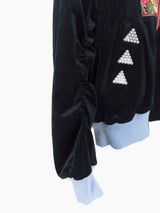 Penultimate AW21 Velour Panelled Bomber Jacket