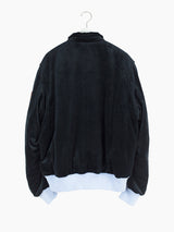 Penultimate AW21 Velour Panelled Bomber Jacket