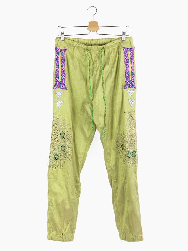 Penultimate AW21 Thai Silk Embellished Track Pants