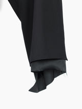 Sulvam SS23 Wool Side Slash Cropped Trousers