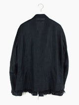 Griffin 00s Fringed Linen Shirt Jacket