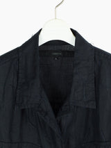 Griffin 00s Fringed Linen Shirt Jacket