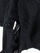 Griffin 00s Fringed Linen Shirt Jacket