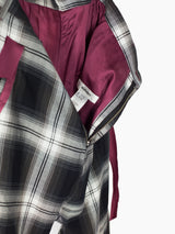 Sulvam SS23 Rayon Plaid Slash Layered Pants