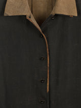 Sophie Hong Mud-Dyed Silk Shirt Jacket