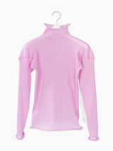Sulvam SS23 Pink Organza Turtleneck