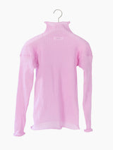 Sulvam SS23 Pink Organza Turtleneck