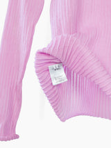 Sulvam SS23 Pink Organza Turtleneck