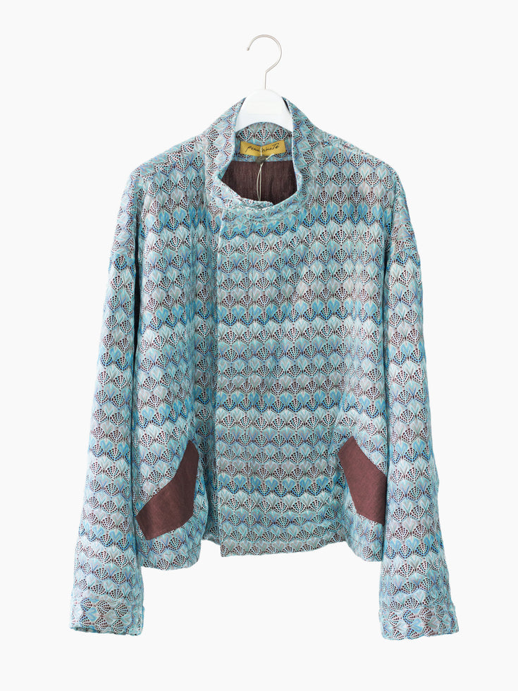 Penultimate SS23 Feather Mesh Cropped Parka