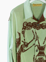 Penultimate SS23 Rabbit Stone Relief Knit Shirt