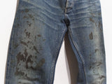 Helmut Lang Gold Splatter Painter Denim