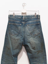 Helmut Lang Gold Splatter Painter Denim