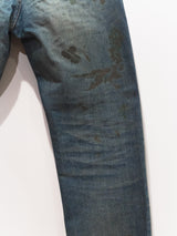 Helmut Lang Gold Splatter Painter Denim