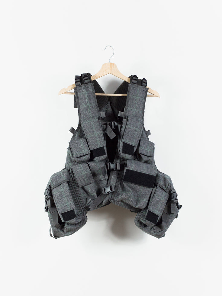 Junya Watanabe SS19 Glen Check Wool Tactical Vest