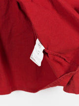 Man-tle AW17 R3S1 Red Paraffin Waxed Cotton “Regular” Shirt