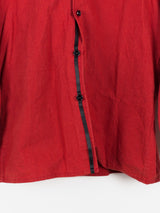 Man-tle AW17 R3S1 Red Paraffin Waxed Cotton “Regular” Shirt