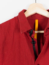 Man-tle AW17 R3S1 Red Paraffin Waxed Cotton “Regular” Shirt