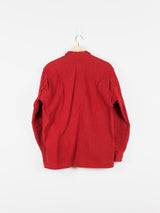 Man-tle AW17 R3S1 Red Paraffin Waxed Cotton “Regular” Shirt
