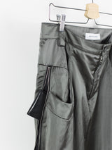Kiko Kostadinov AW19 00072019 Silver Satin Active Irene Trousers