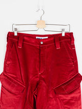 Affix Works AW18 Red Velvet Work Cargos