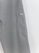 Mackintosh 0003 AW18 Grey Wool Wide Leg Utility Pant