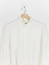 Takahiromiyashita The Soloist Silk/Cotton Band Collar Shirt