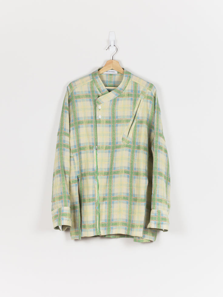Kiko Kostadinov SS19 00062019 Apajerito Shirt (Green Madras Check)
