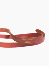 Comme des Garçons Homme Plus Red Leather Belt