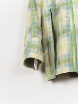 Kiko Kostadinov SS19 00062019 Apajerito Shirt (Green Madras Check)