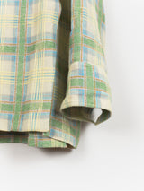 Kiko Kostadinov SS19 00062019 Apajerito Shirt (Green Madras Check)