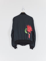 Yohji Yamamoto Y's Reversible Gabardine/Rayon Floral Bomber
