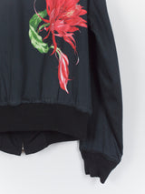 Yohji Yamamoto Y's Reversible Gabardine/Rayon Floral Bomber