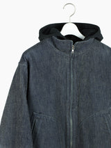 Sasquatchfabrix AW03 Layered Denim Hooded Work Bomber