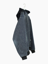 Sasquatchfabrix AW03 Layered Denim Hooded Work Bomber