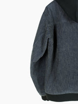 Sasquatchfabrix AW03 Layered Denim Hooded Work Bomber