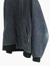Sasquatchfabrix AW03 Layered Denim Hooded Work Bomber
