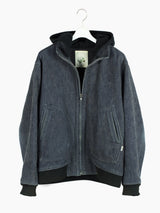 Sasquatchfabrix AW03 Layered Denim Hooded Work Bomber