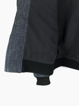 Sasquatchfabrix AW03 Layered Denim Hooded Work Bomber