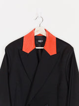 Yang Li SS17 Painted Collar Double-Breasted Long Coat