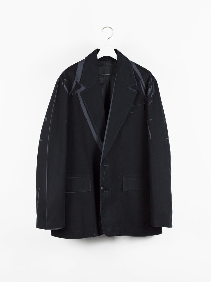 Prada AW18 Overprinted Blazer
