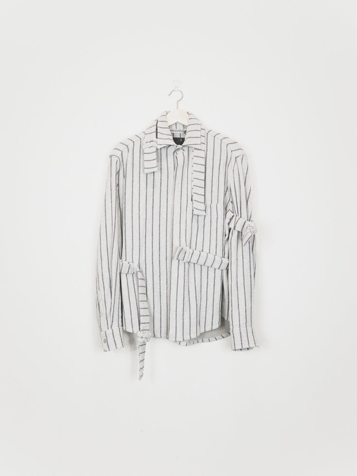 Craig Green AW16 Wool Striped Strap Shirt