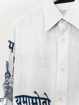 Yohji Yamamoto Pour Homme AW04 Hindi Print Shirt