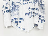 Yohji Yamamoto Pour Homme AW04 Hindi Print Shirt